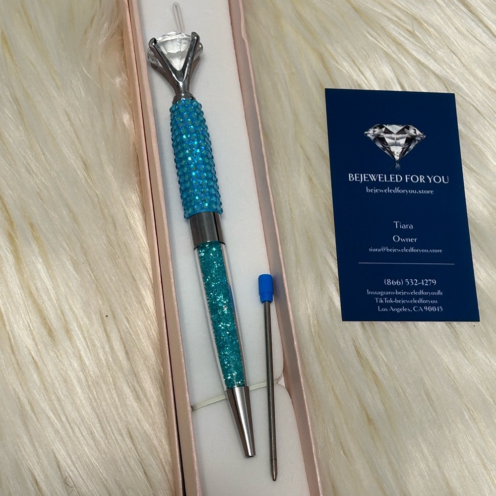 Luxe Custom Bling Ballpoint Pen Set with Bonus Ink Refill - Poshmark Exclusive!